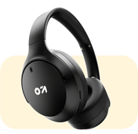 Black bluetooth wireless headphones 